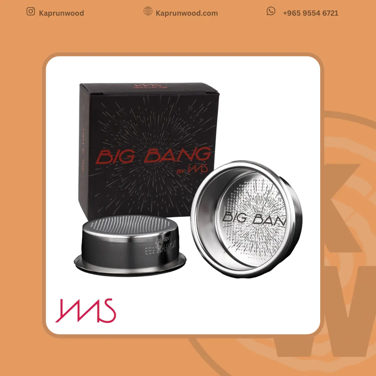 باسكيت إسبريسو احترافي IMS Big Bang (صناعة إيطالية) 18g. 54mm