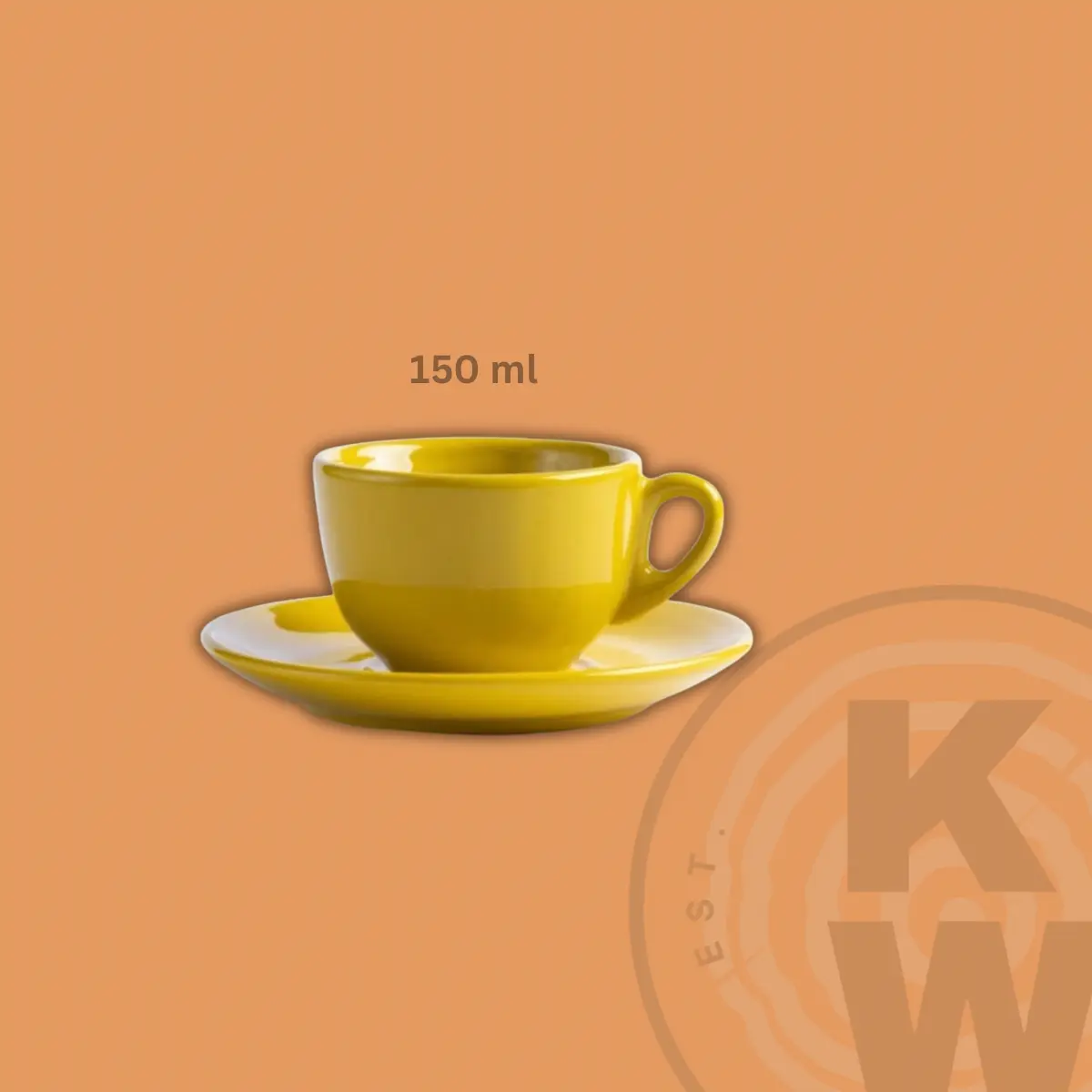 كوب كابتشينو بيروجا 150 مل | IPA Cup Masterd Yellow